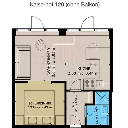 Appartement Kaiserhof 120 *